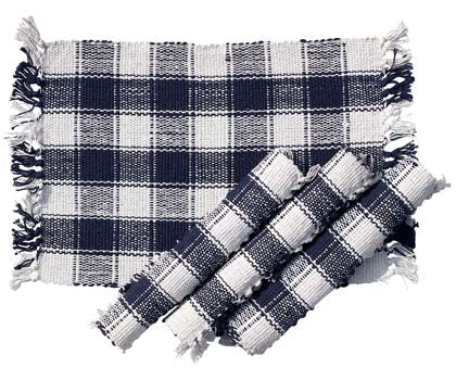 Blue & White Plaid Placemat