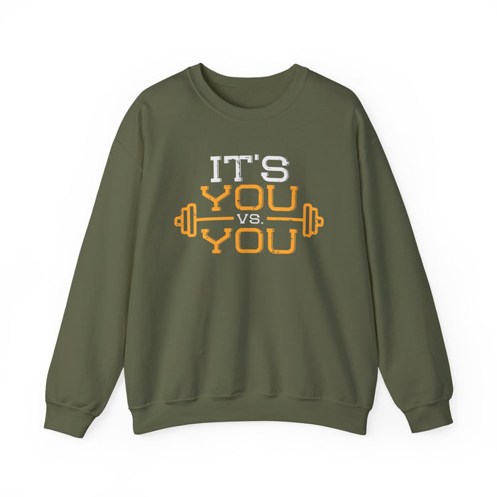 Bold Self‑Competition Crewneck