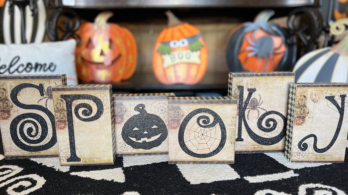 Boo Metal Pumpkin with Creeper