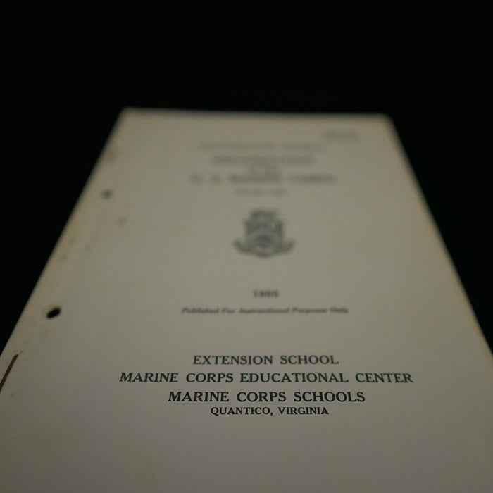 Organization of the U.S. Marine Corps, 1955. SM-28