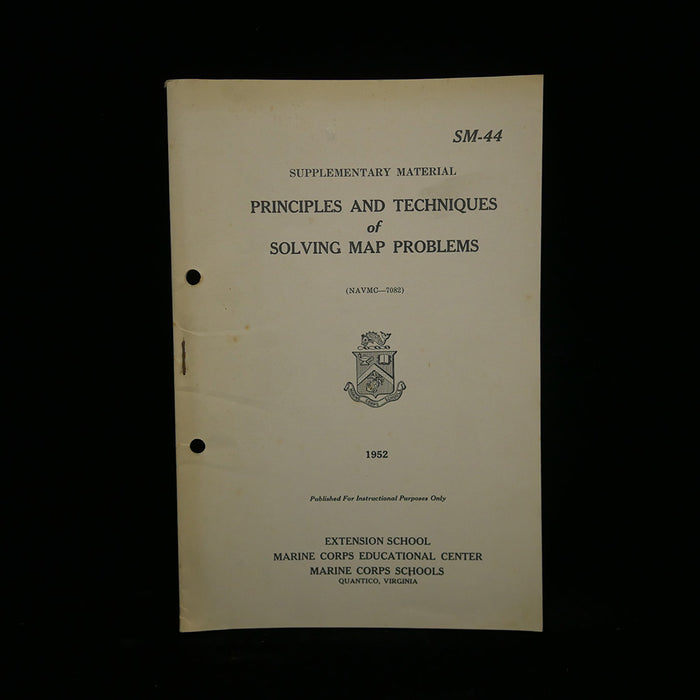 Principles and Techniques of Solving Map Problems, 1952. SM-44
