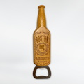 Boston Whiskey Design Wooden Bottle Opener Magnet