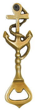 Bottle Opener, Brass Anchor - Annapolis Maritime Antiques