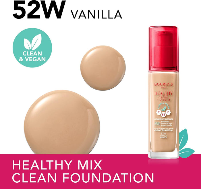 Bourjois Healthy Mix Foundation 52W Vanilla 2
