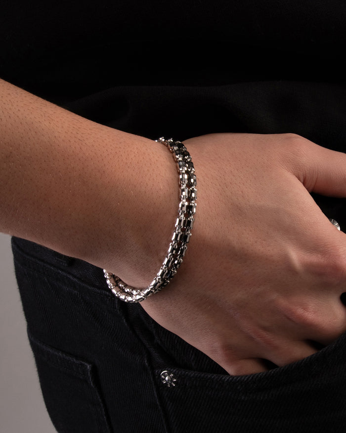 Bracciale in argento Barrel Crystal 4