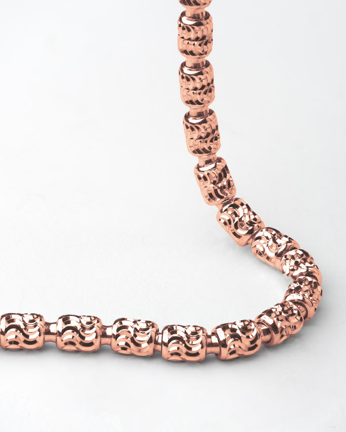 Dettaglio bracciale in argento Barrel Typhoon 4 placcato oro rosa