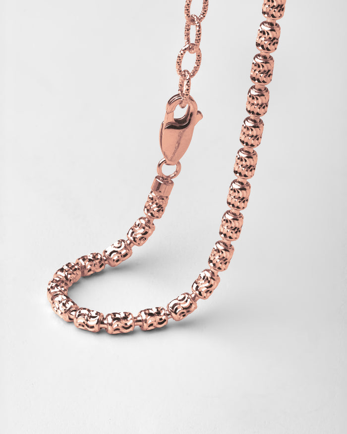 Dettaglio chiusura bracciale in argento Barrel Typhoon 4 placcato oro rosa