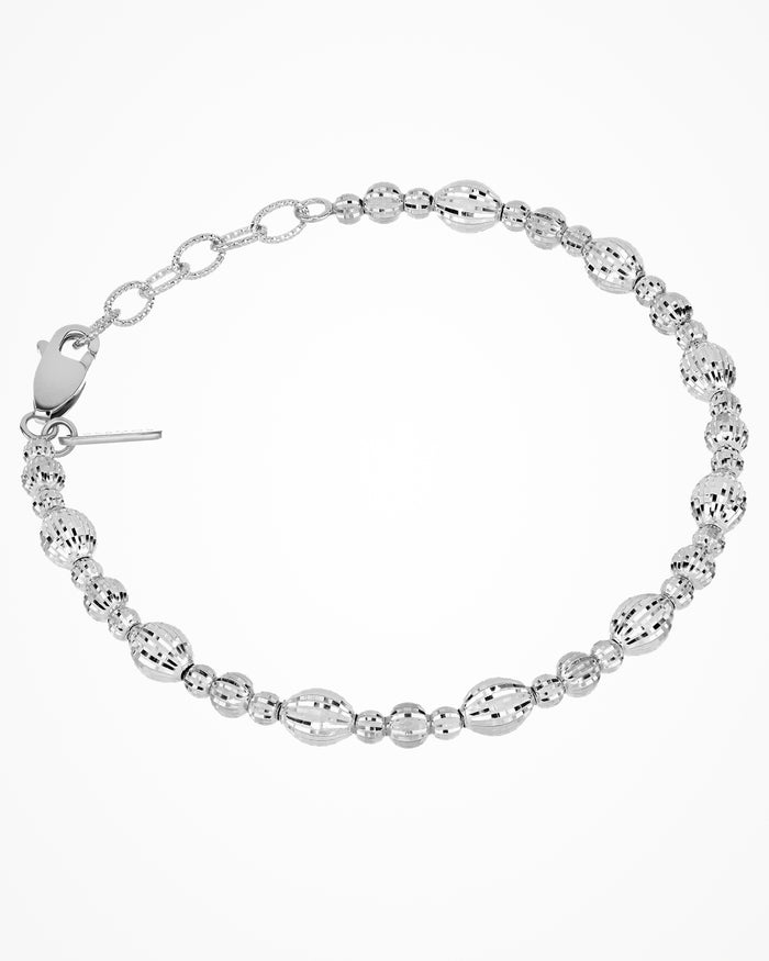 Bracciale Crystal 3 elementi in argento placcato rodio