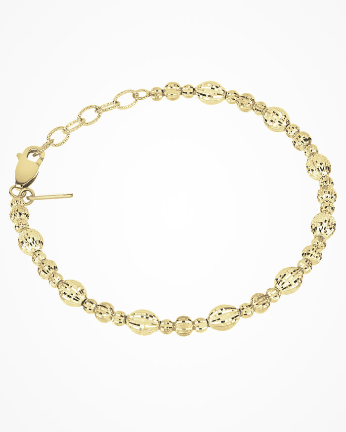 Bracciale Crystal 3 elementi in argento placcato oro giallo
