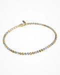 Bracciale Crystal 3 in argento placcato oro e rodio