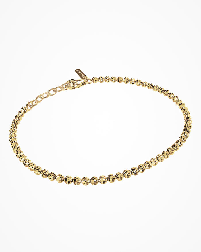 Bracciale Crystal 3 in argento placcata oro