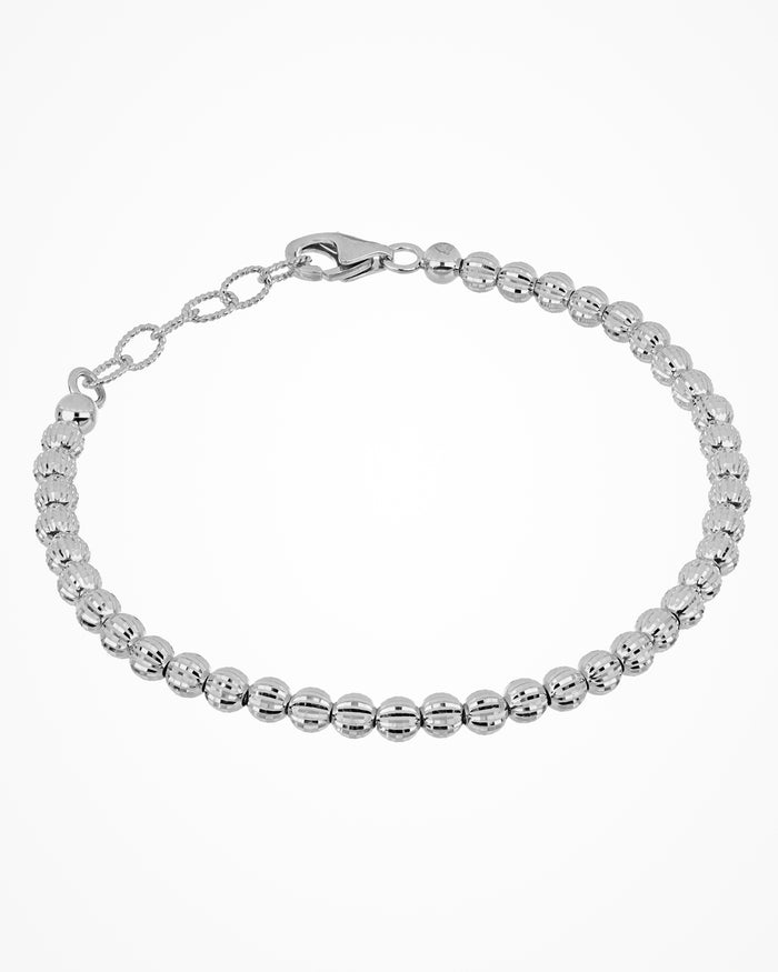 Bracciale Crystal 4 in argento placcato rodio