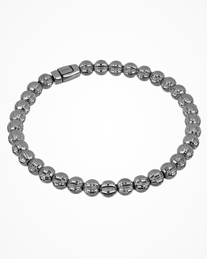 Bracciale Crystal Medium in argento placcato gun metal