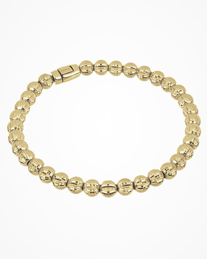 Bracciale Crystal Medium in argento placcato oro giallo