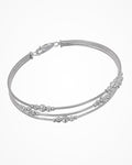 Bracciale Crystal Flexi in argento placcato rodio