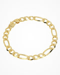 Bracciale in argento Figaro
