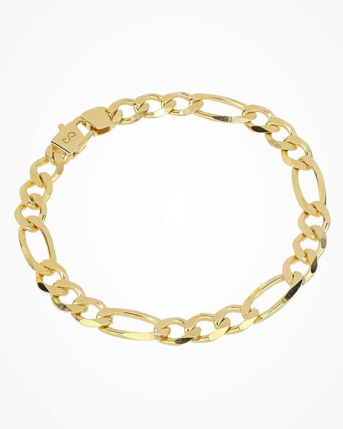 Bracciale in argento Figaro