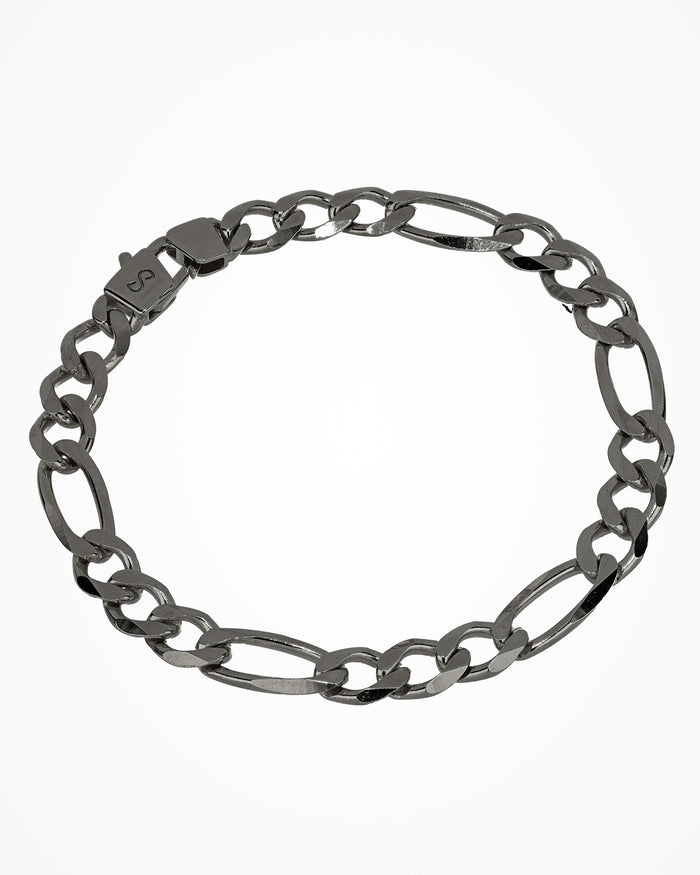 Bracciale in argento Figaro