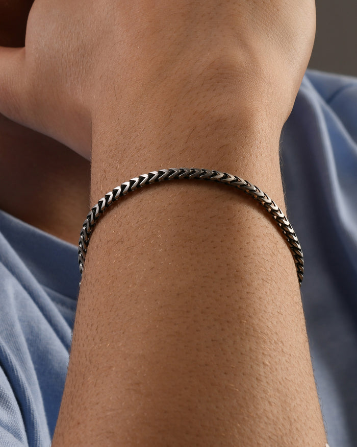 Bracciale in argento Fish Bone L