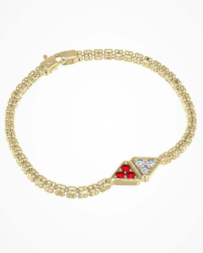 Bracciale in argento Infinity con zirconi