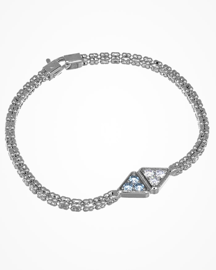 Bracciale in argento Infinity con zirconi