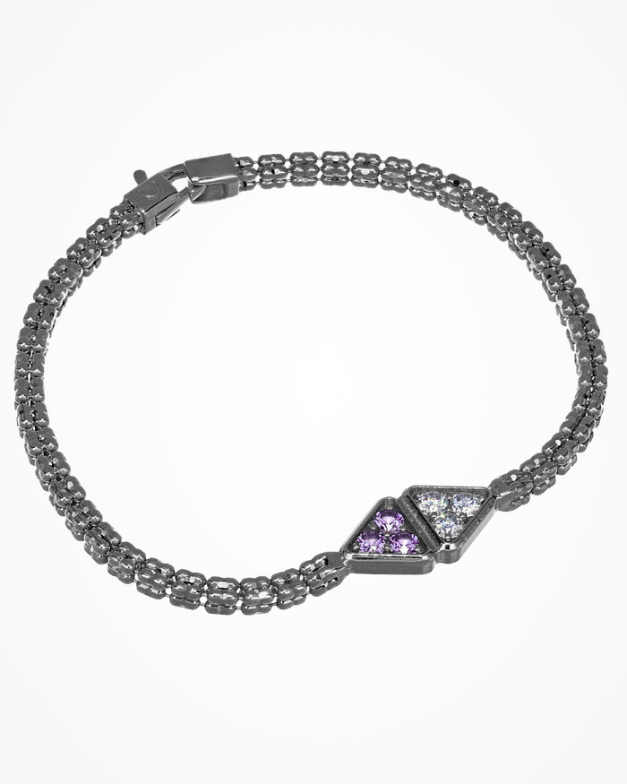 Bracciale in argento Infinity con zirconi