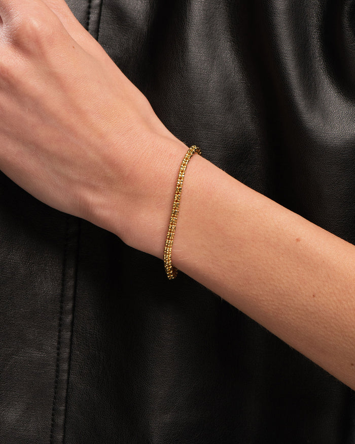 Bracciale Infinity Frames in argento placcato oro