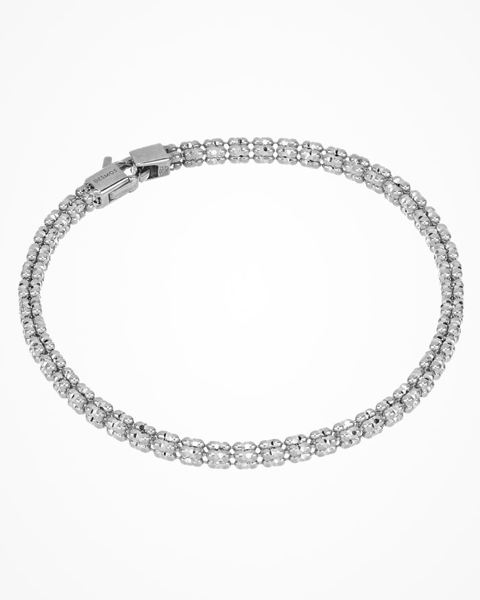 Bracciale Infinity Frames in argento placcato rodio