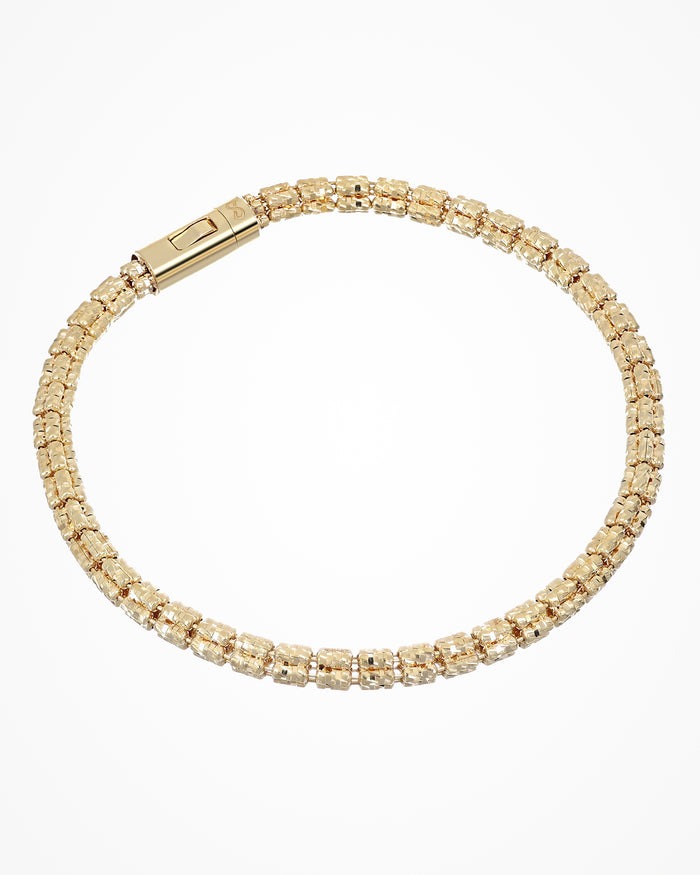Bracciale Infinity World in argento placcato oro