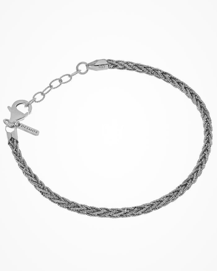 Bracciale in argento Interlace