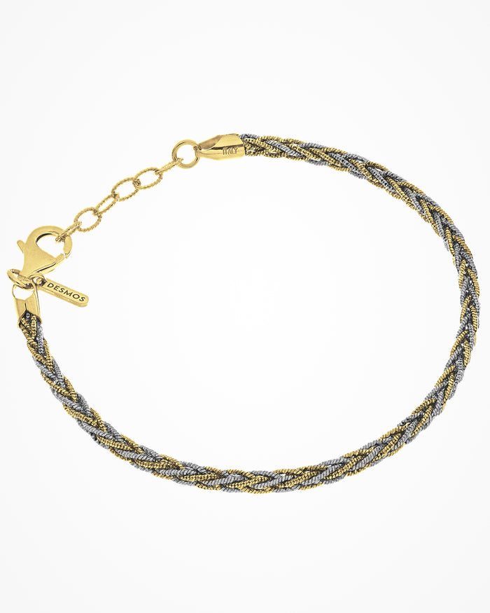 Bracciale in argento Interlace