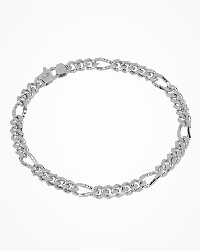 Bracciale in argento Miami Figaro