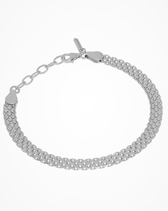Bracciale in argento Pave