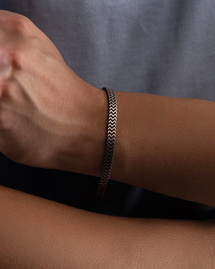 Bracciale in argento Rail
