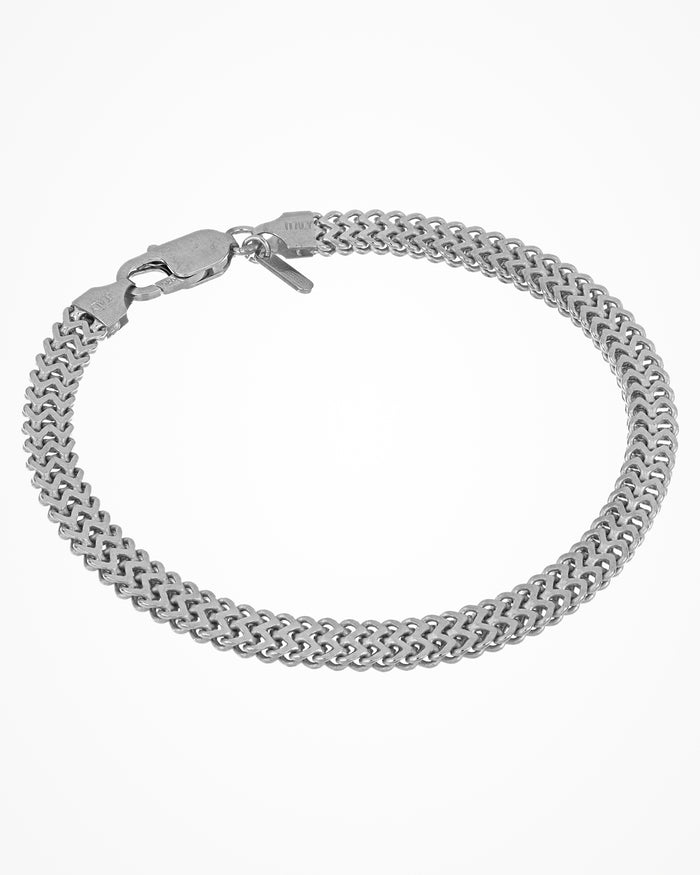 Bracciale in argento Rail