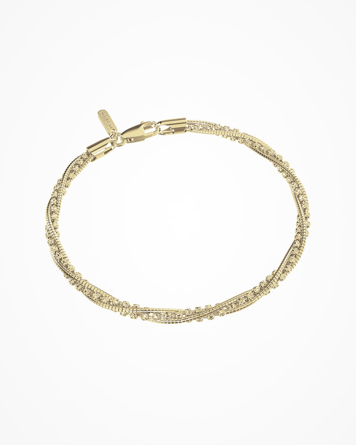 Bracciale Spring Circle in argento placcato oro