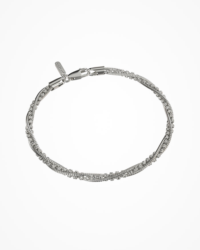 Bracciale Spring Circle in argento placcato gun metal
