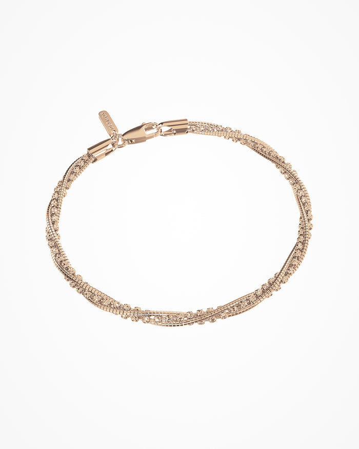 Bracciale Spring Circle in argento placcato oro rosa