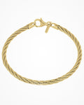 Bracciale in argento Spring Twist placcato oro giallo