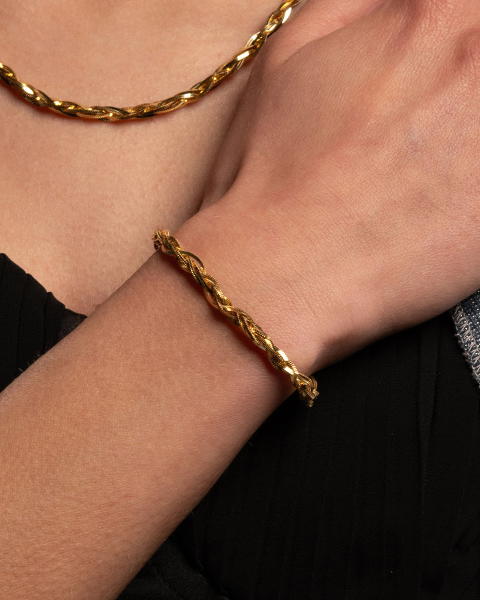 Bracciale in argento Weave