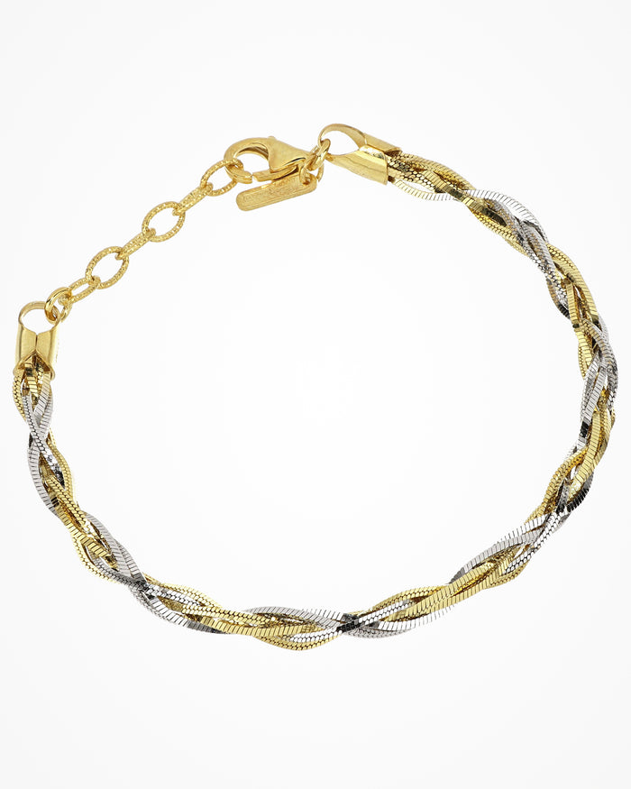 Bracciale in argento Weave