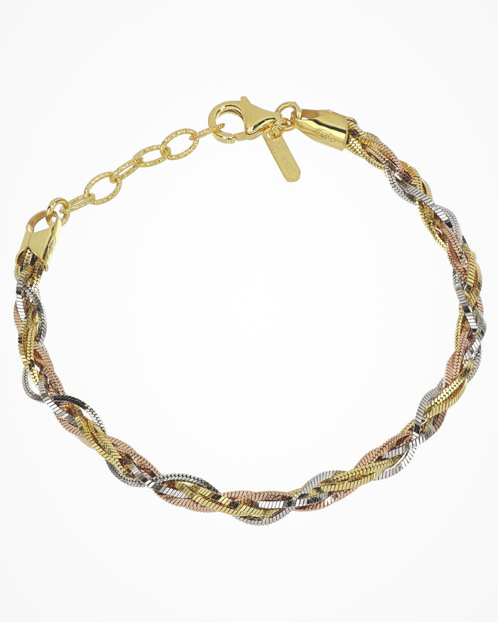 Bracciale in argento Weave