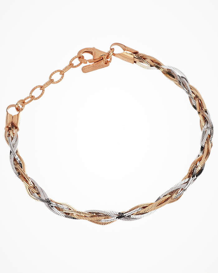 Bracciale in argento Weave
