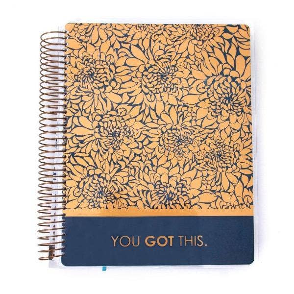 Brass Dahlia 12 Month Undated Planner