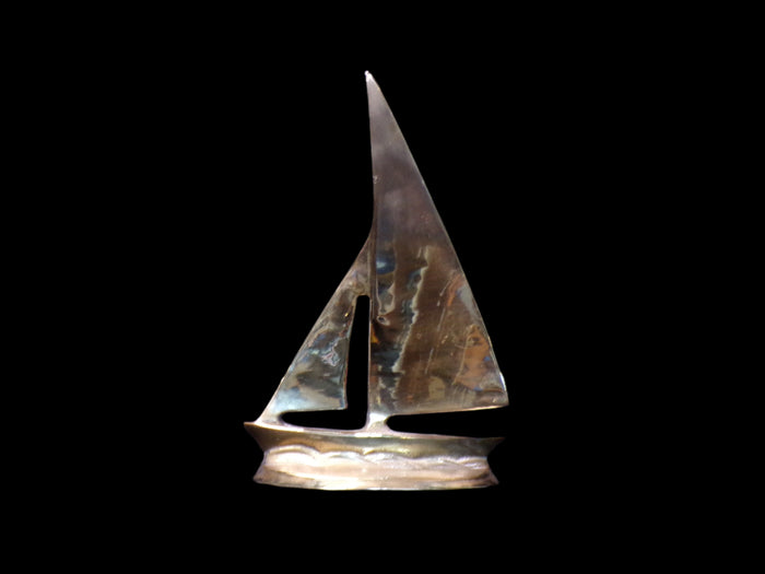 Brass Sailboat - Annapolis Maritime Antiques