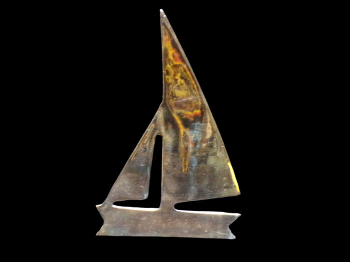 Brass Sailboat - Annapolis Maritime Antiques