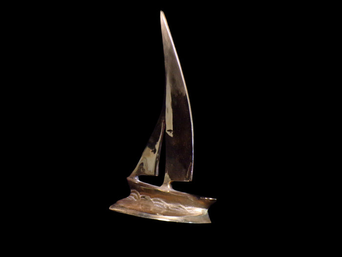 Brass Sailboat - Annapolis Maritime Antiques