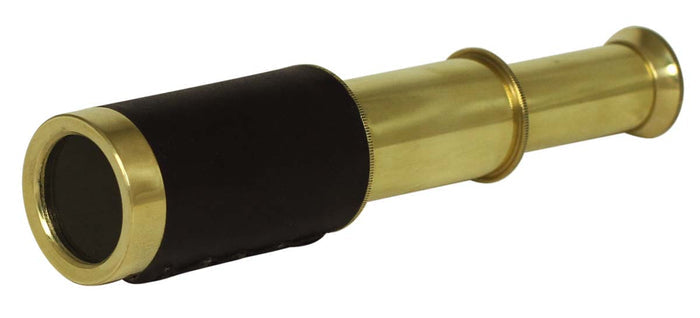 Brass Telescope with Wood Box (6")