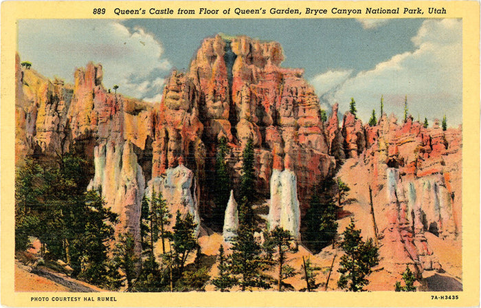 Bryce Canyon National Park Queen's Castle Utah Vintage Postcard (unused) - Vintage Postcard Boutique