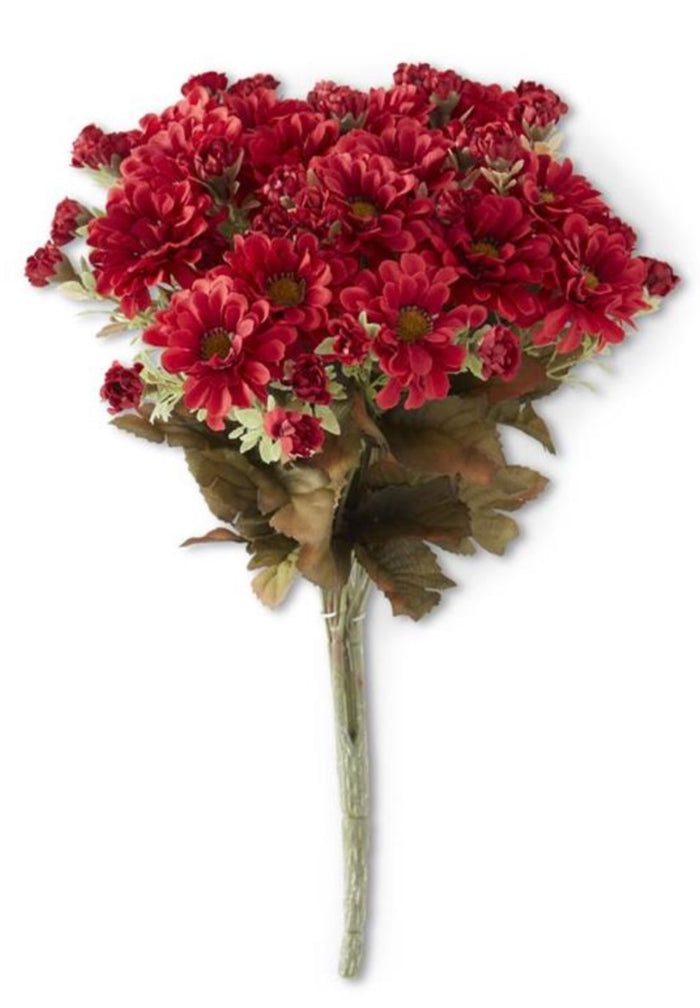 Burgundy Faux Mum Bush